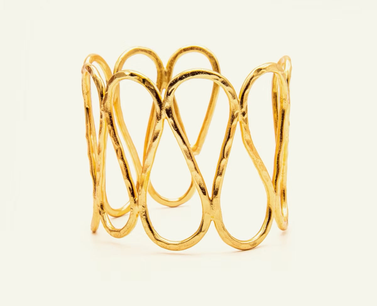 Brazalete Ondas Martillado