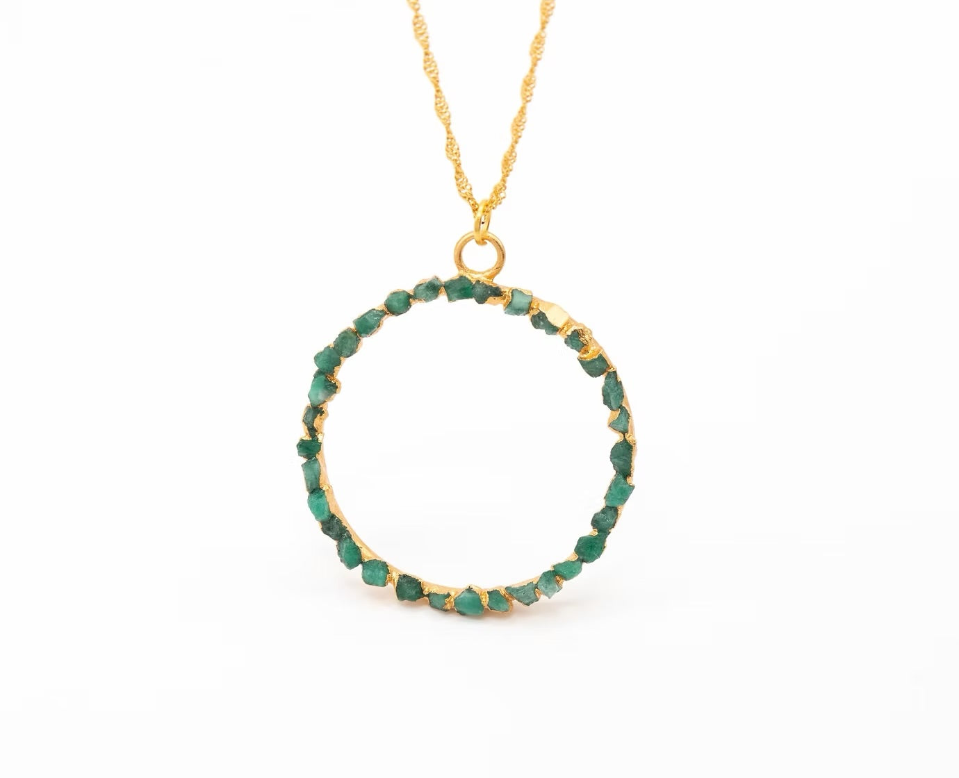 Medium Emerald Crown Pendant FUSION