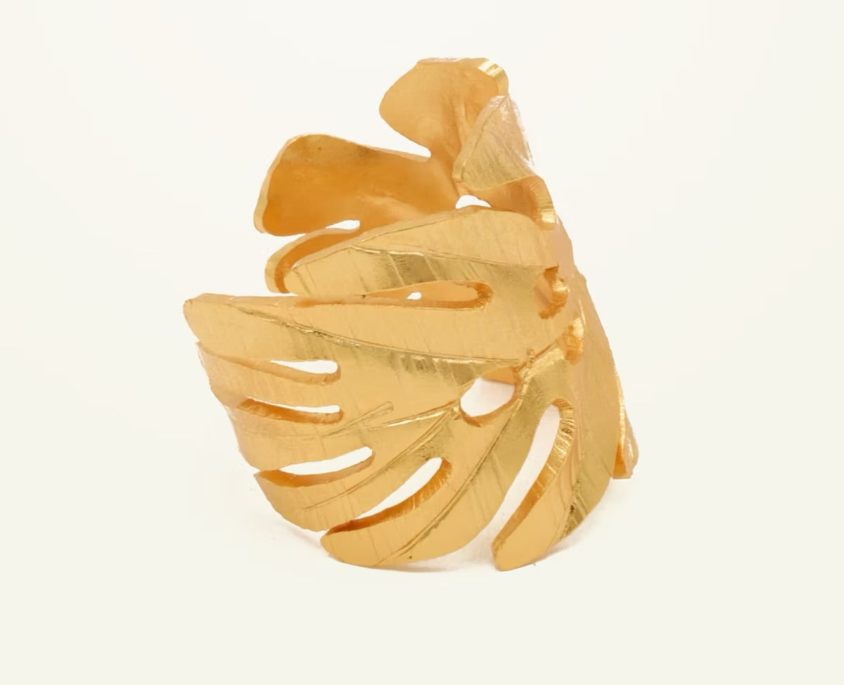 Anillo hoja de balazo argolla