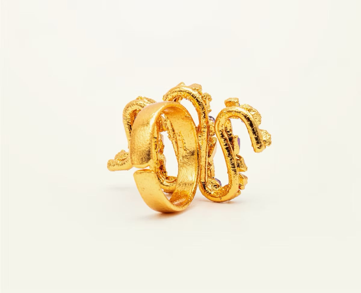 Anillo Serpiente Amatista- FUSIÓN Collection