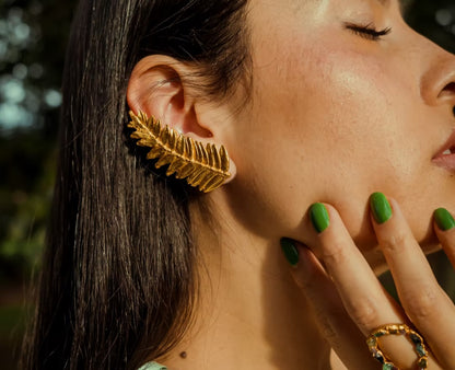 Earcuff Hoja Pino Romerón | Naturaleza Viva Collection