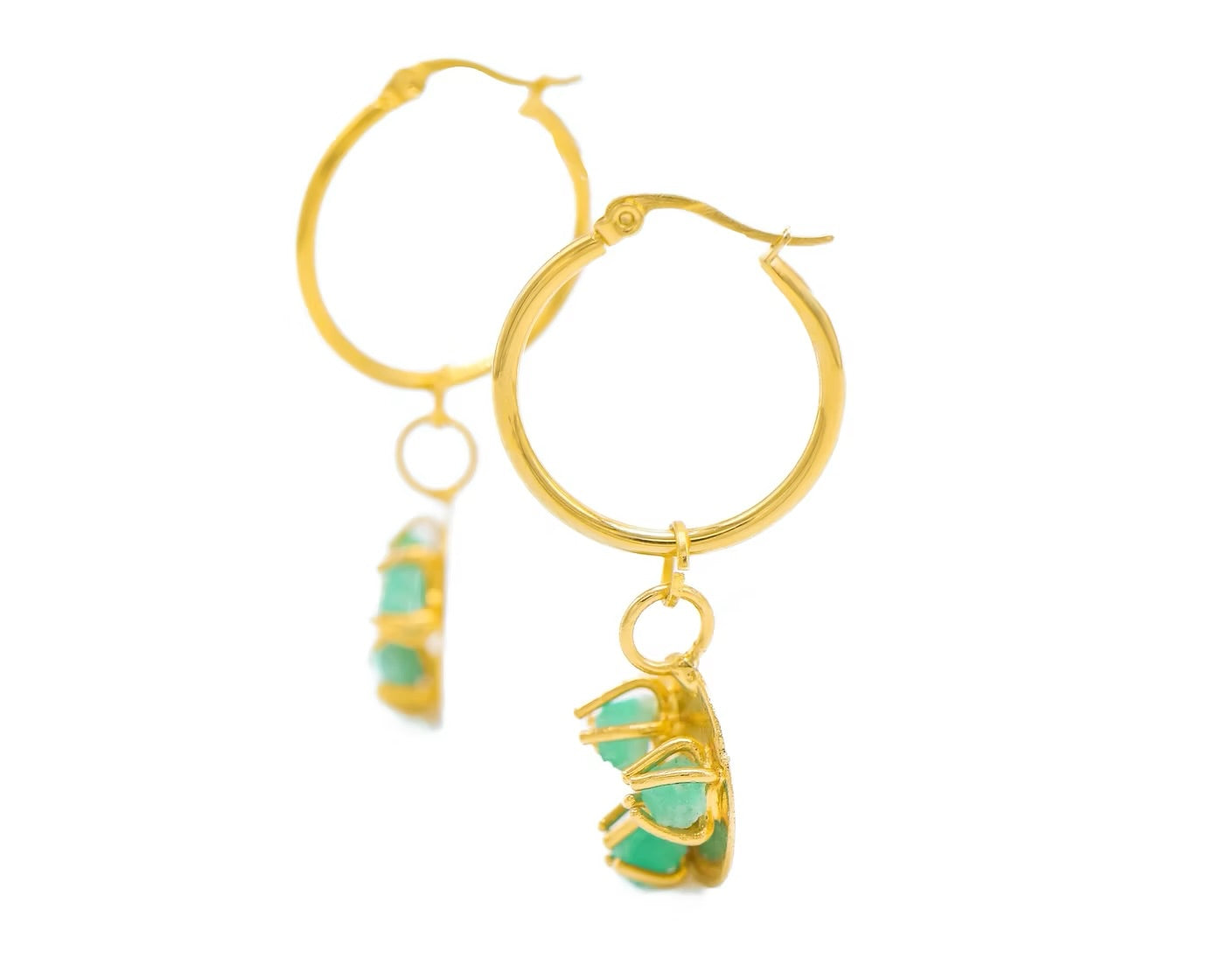 Candonga Dije 3 Uñas Esmerlda Colgante