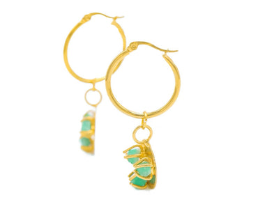 Candonga Dije 3 Uñas Esmerlda Colgante