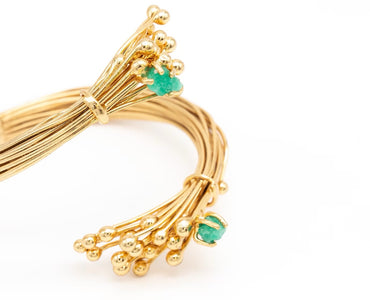 Brazalete Alfileres Esmeralda