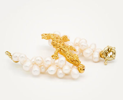 Pulsera lagartija perlas