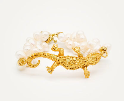 Pulsera lagartija perlas