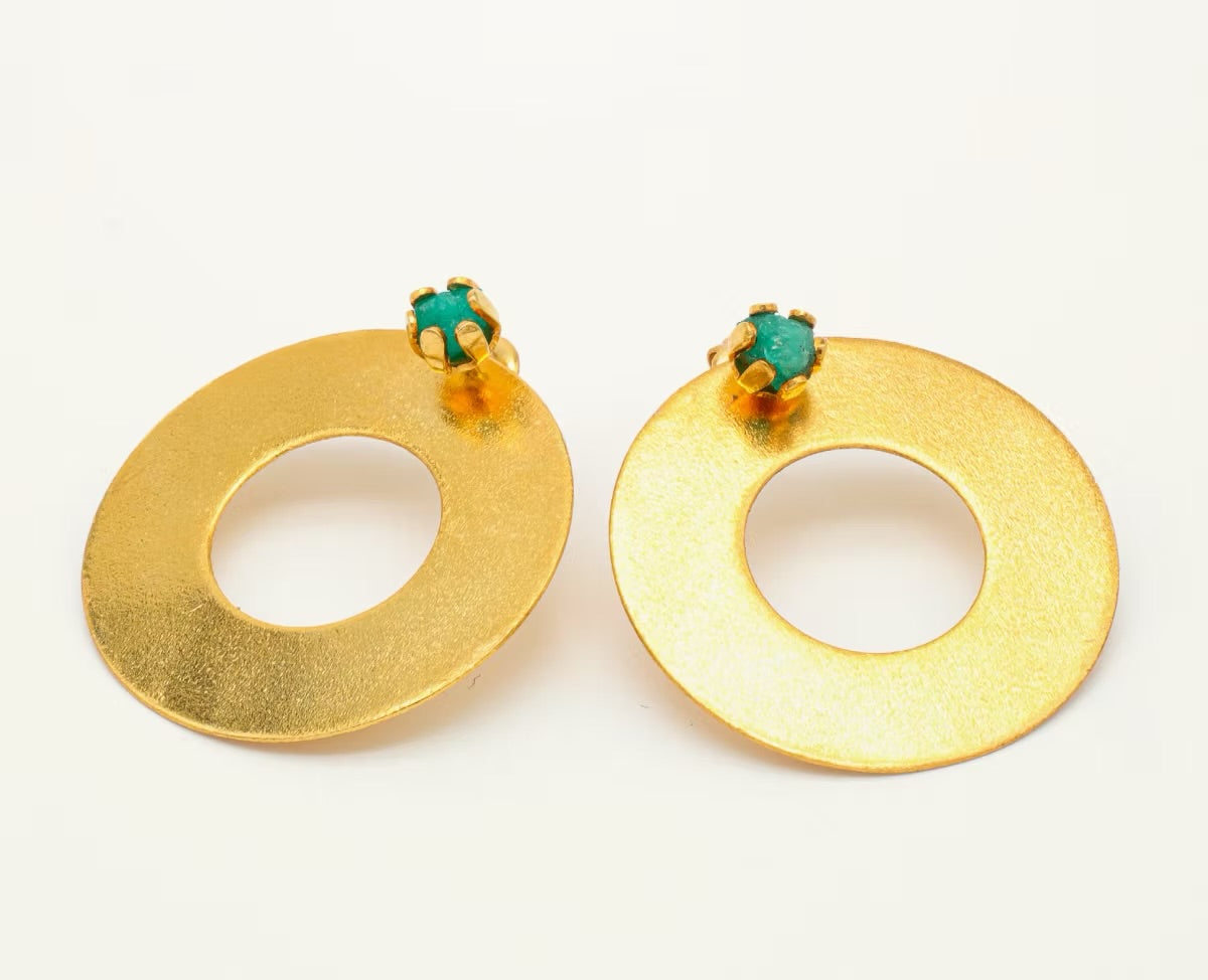 Topo círculo reemplazable esmeralda