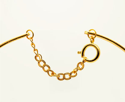 Choker Aro 3 Círculos esmeralda resinado