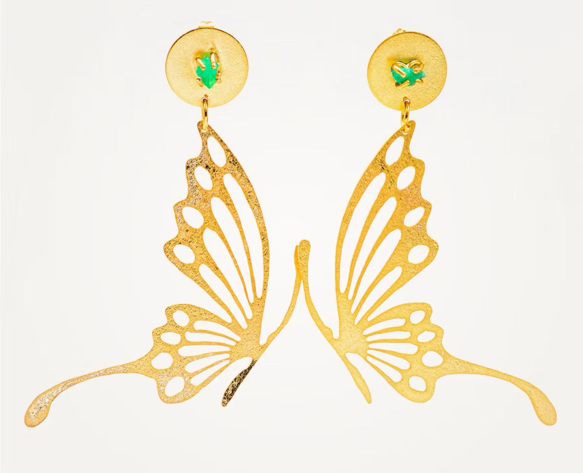 Emerald Butterfly Earring - WILD collection
