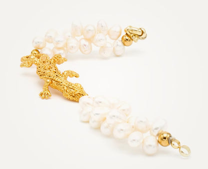 Pulsera lagartija perlas