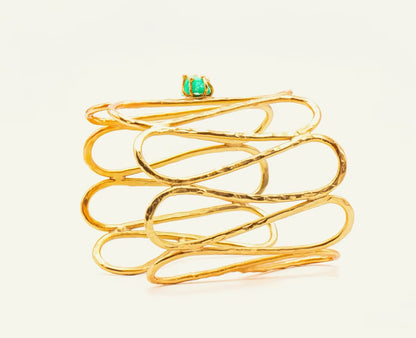 Brazalete Ondas Esmeralda