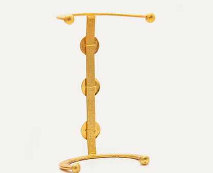 Brazalete Tubo 3 Esmeraldas Alambradas Grande