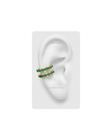 EarCuff Doble Línea Esmeralda - FUSIÓN