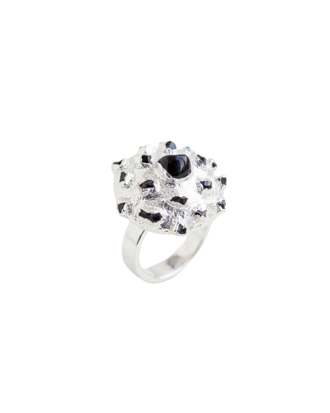 ANILLO DOMO EN PLATA 925 ÓNIX