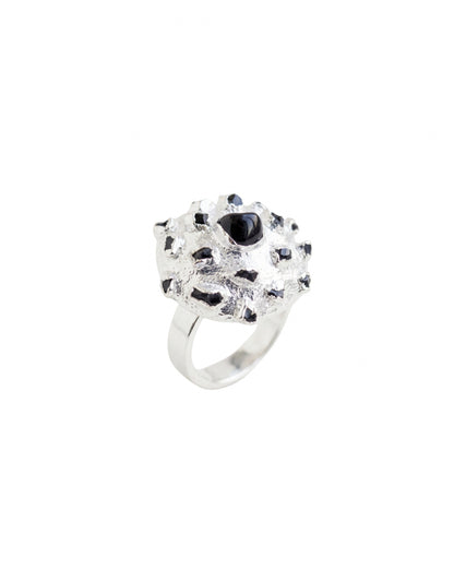 ANILLO DOMO EN PLATA 925 ÓNIX