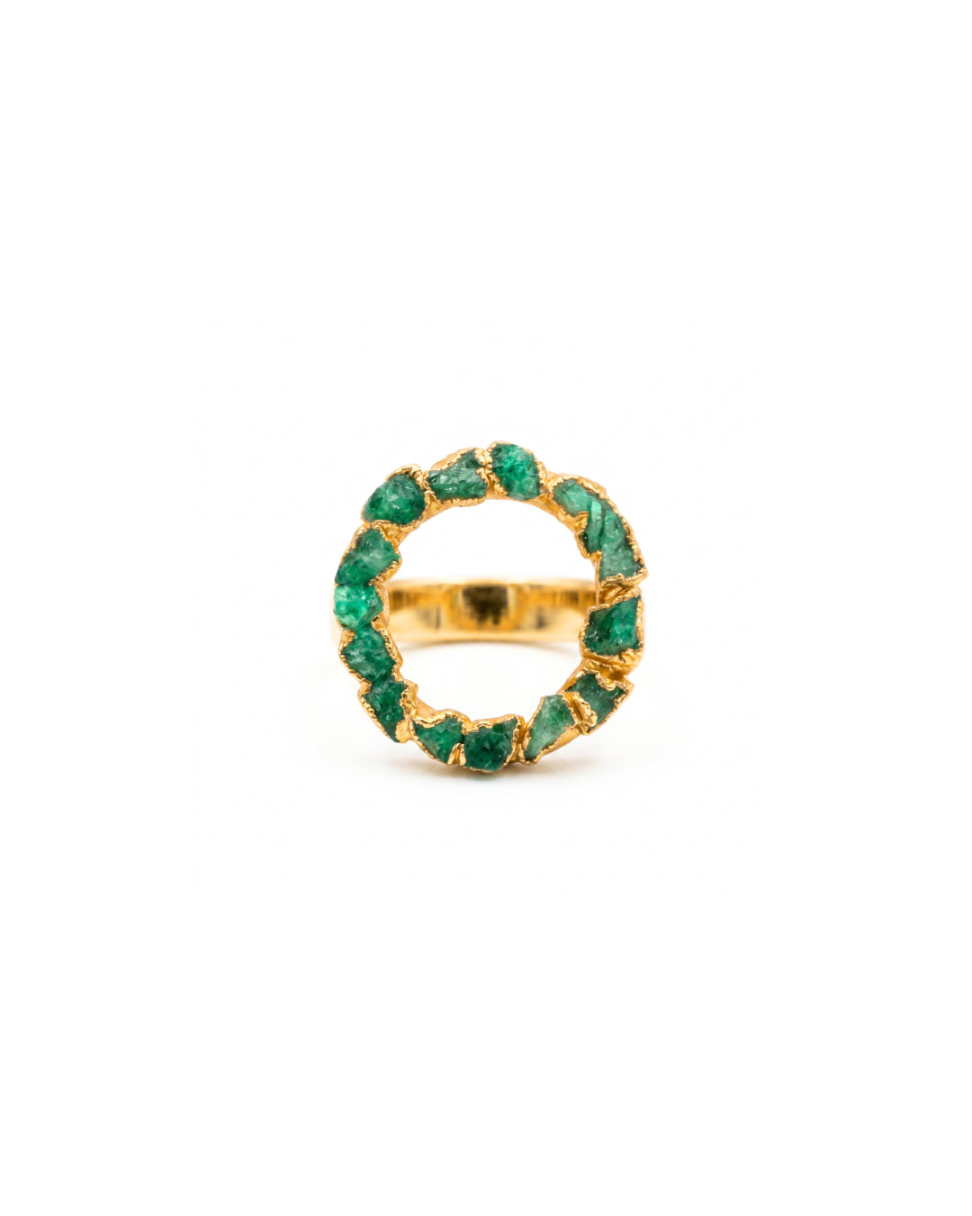 ANILLO CÍRCULO ESMERALDA FUSIÓN