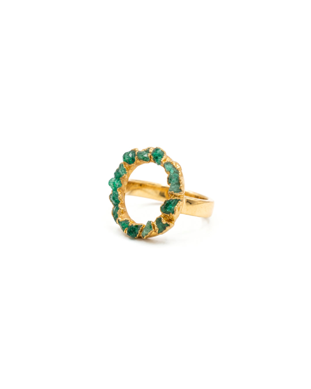ANILLO CÍRCULO ESMERALDA FUSIÓN