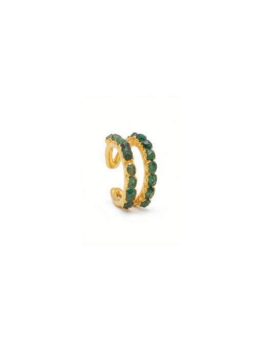 EarCuff Doble Línea Esmeralda - FUSIÓN