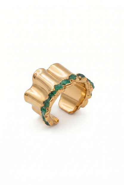Bolero emerald earcuff