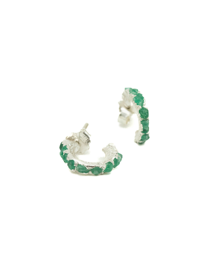 MINI CANDONGA PLATA Y ESMERALDA 1 CM